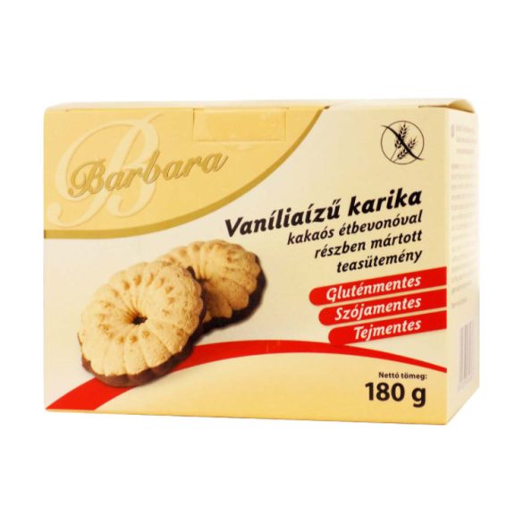 Barbara Vaniliás karika étbevonó talppal Gluténmentes  150 g